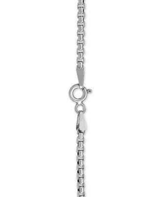 Rounded Box Link 18" Chain Necklace in Sterling Silver or 18k Gold-Plated Over Sterling Silver