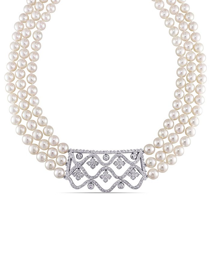 Macys on sale akoya pearls