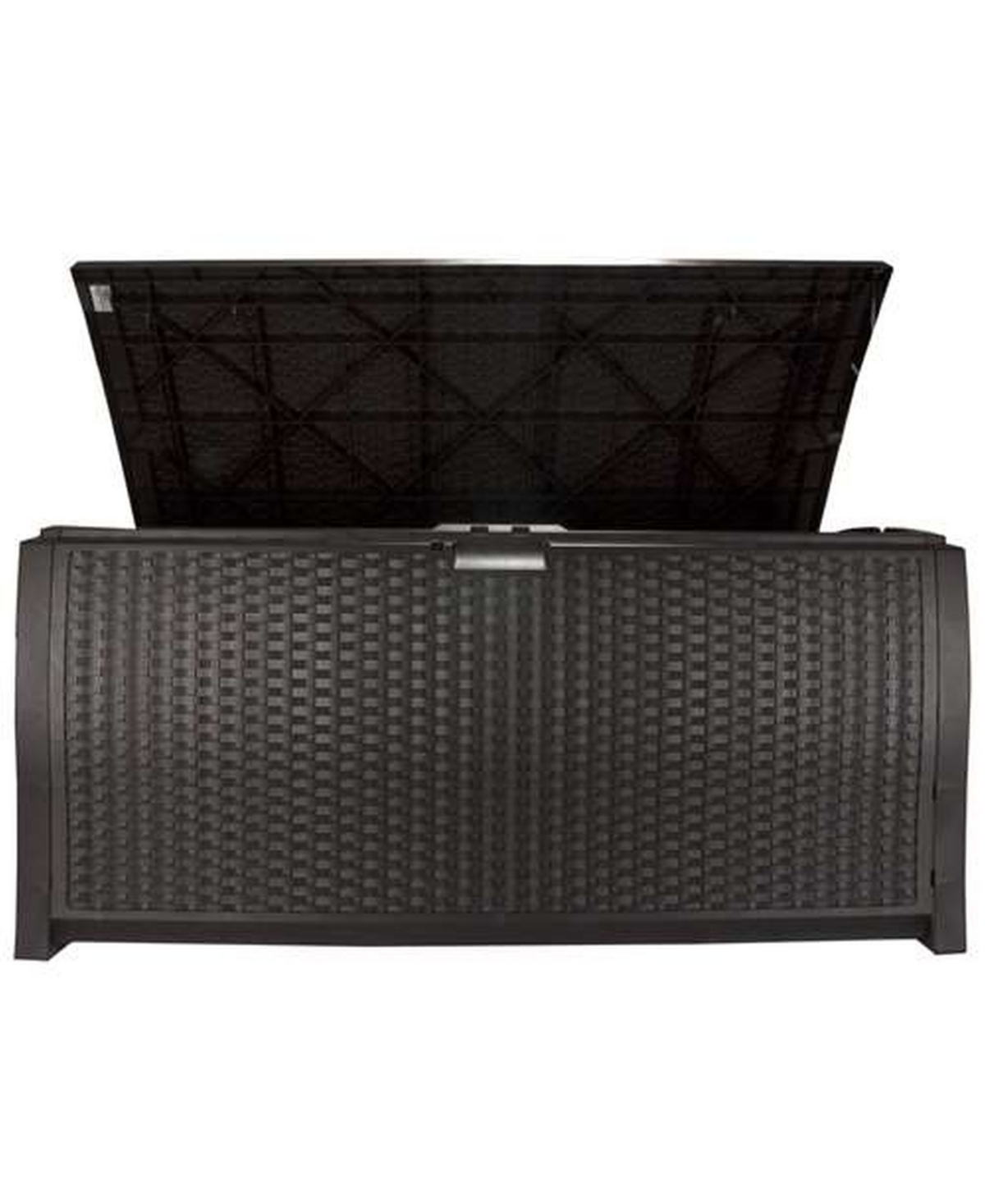Suncast DBW9200 99 Gallon Outdoor Resin Patio Storage Chest with Handles, Mocha - Multi