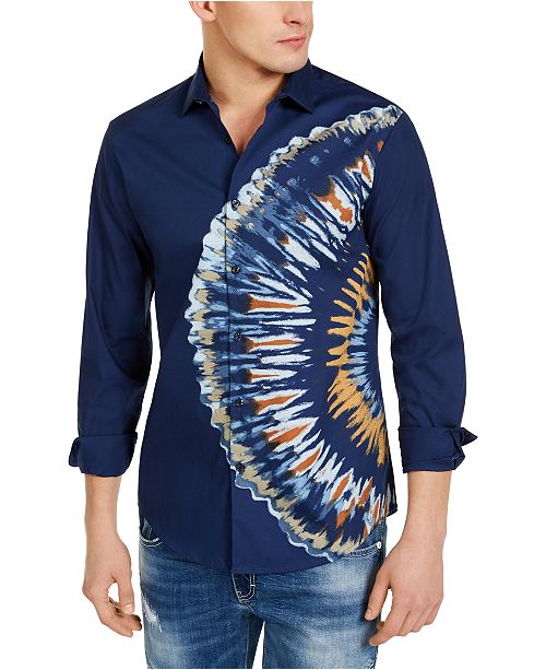 Inc International Concepts Inc Men S Rafael Tie Dye Shirt Created For Macy S Reviews Casual Button Down Shirts Men Macy S