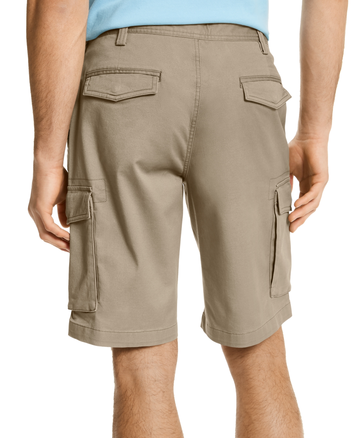 CLUB ROOM MEN'S STRETCH CARGO SHORTS, CREATED FOR MACY'S 