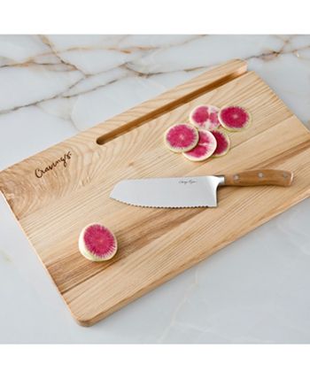 Cravings by Chrissy Teigen Wood Cutting Board with Tablet Stand - Wood