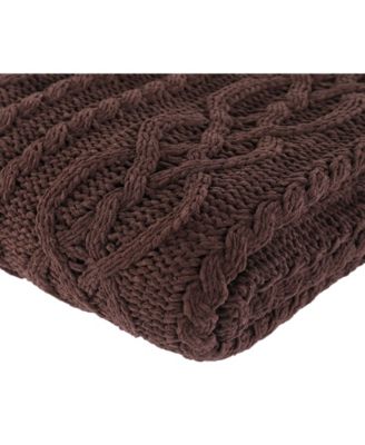 Happycare Textiles Knitted Luxury Chenille Throw, 51" x 67"