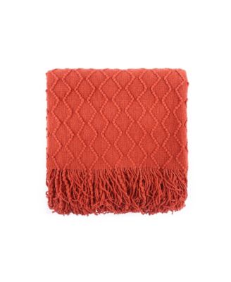 Battilo Textured Knit Throw Blanket Ultra Soft Cable Knit Warm Cozy Bed and Sofa Decor main image 0