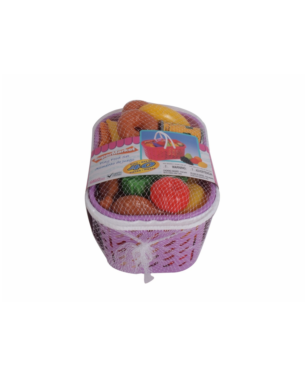 Shop Dream Collection Pretend Play Food Basket In Multi