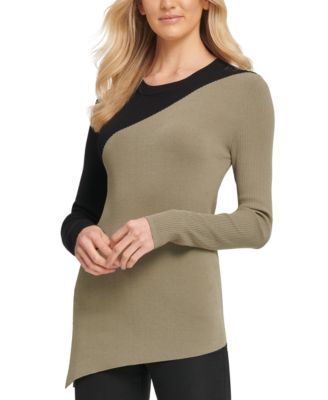 DKNY - Asymmetrical Colorblocked Sweater
