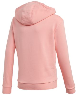 girls pink adidas hoodie