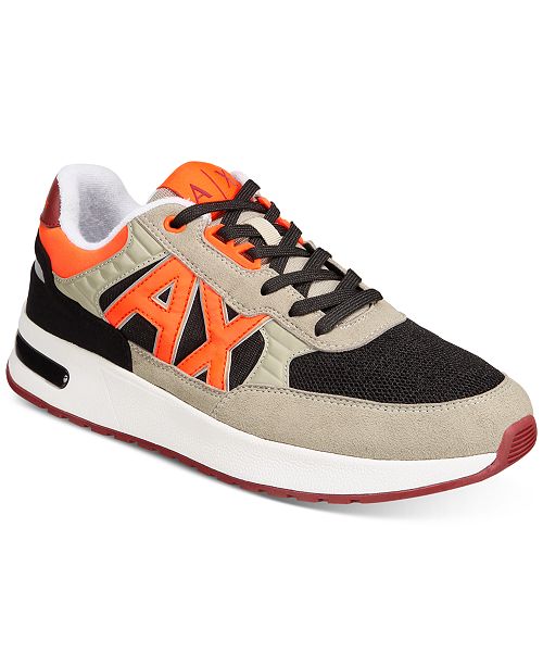 Armani Exchange Men S Ax Logo Colorblock Sneakers