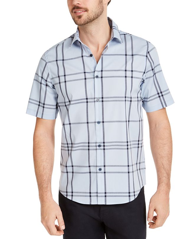 Alfani Men's Dennis Plaid Shirt, Created for Macy's & Reviews - Casual ...