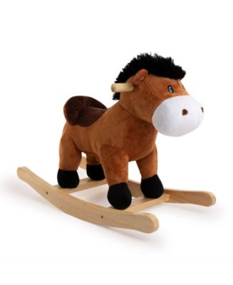Ponyland Rocking Brown Horse with Sound Rocker - Macy's