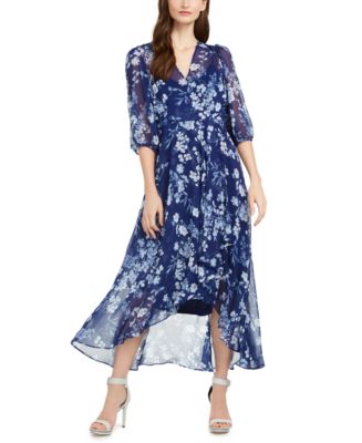 Calvin Klein Floral-Print Maxi Dress, Created for Macy's & Reviews - Dresses  - Women - Macy's