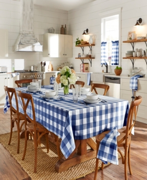 Elrene Farmhouse Living Buffalo Check Tablecloth 60