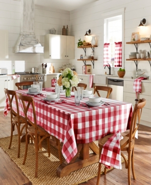 Elrene Farmhouse Living Buffalo Check Tablecloth 60