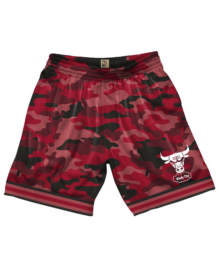Mitchell & Ness Men's Chicago Bulls Camo Mesh Shorts Macy's