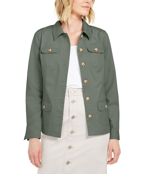 Charter Club 4-Pocket Denim Jacket, Created for Macy's ...