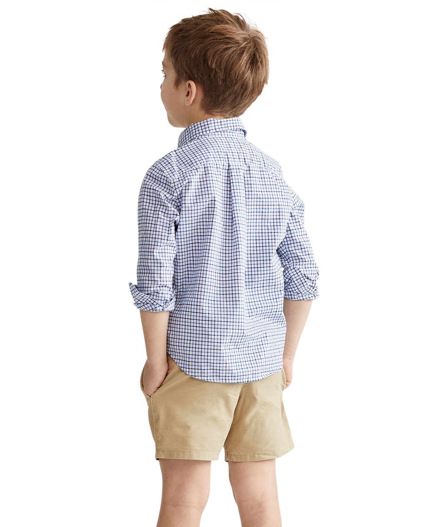 Boys' 2T-7 Plaid Cotton Shirt