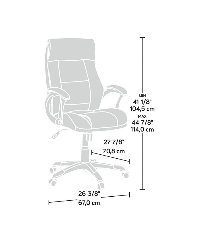 Sauder leather manager chair clearance
