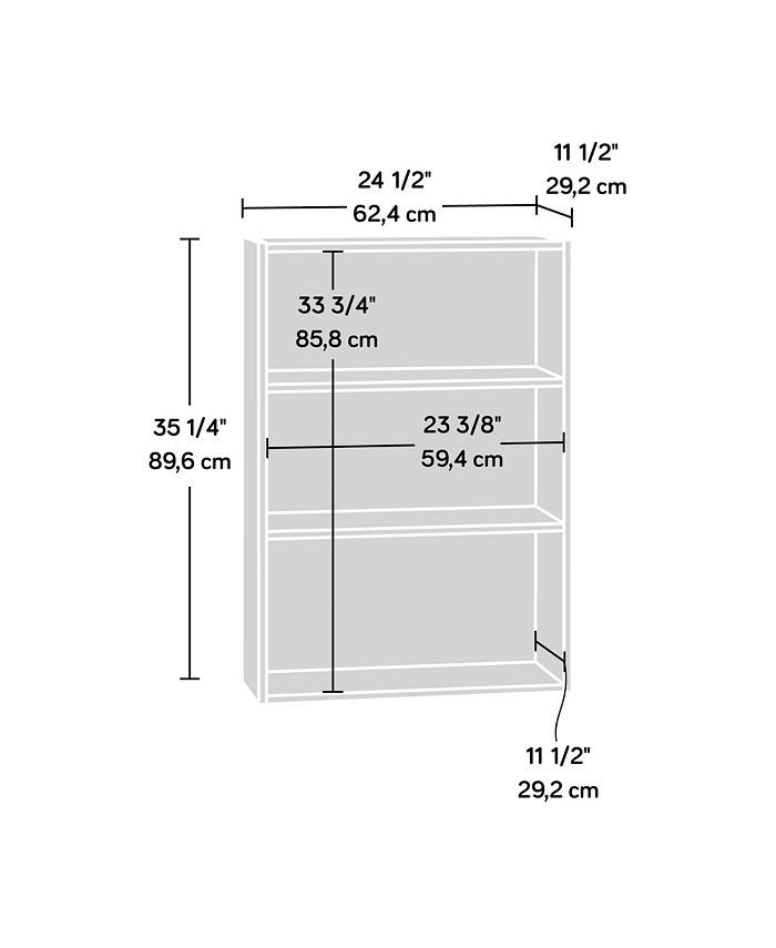 Sauder Beginnings 3 Shelf Bookcase Macy's
