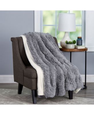 Baldwin Home Oversized Soft Fluffy Vintage-look Throw Blanket In Multi