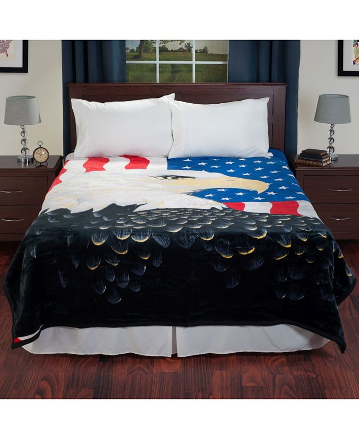 Baldwin Home Eagle Heavy Thick Plush Mink Blanket Macy's