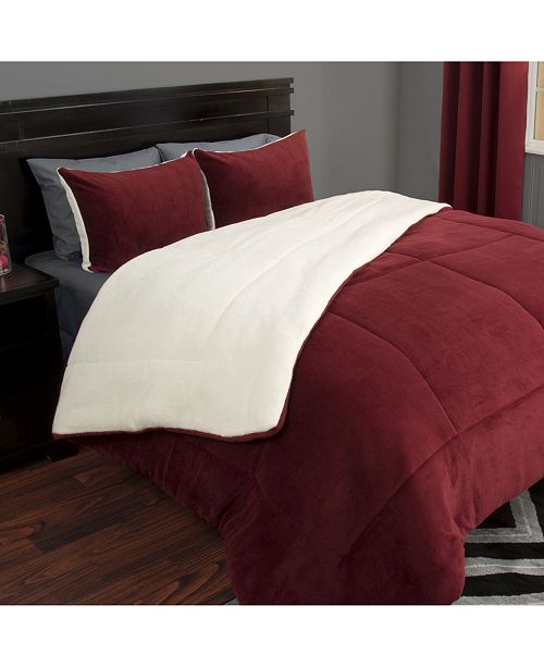 Baldwin Home 2 Piece Sherpa Fleece Twin Comforter Set Reviews