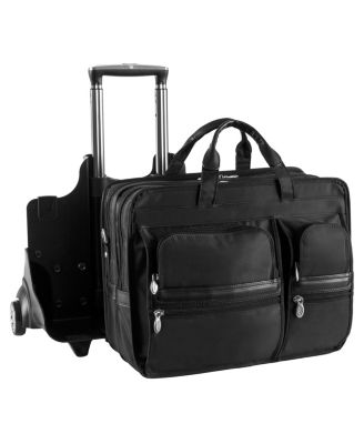 Clinton, 17" Patented Detachable -Wheeled Laptop Briefcase