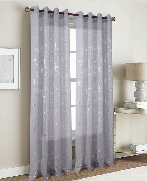 Rt Designers Collection Jackson Metallic Print 54 X 90 Sheer