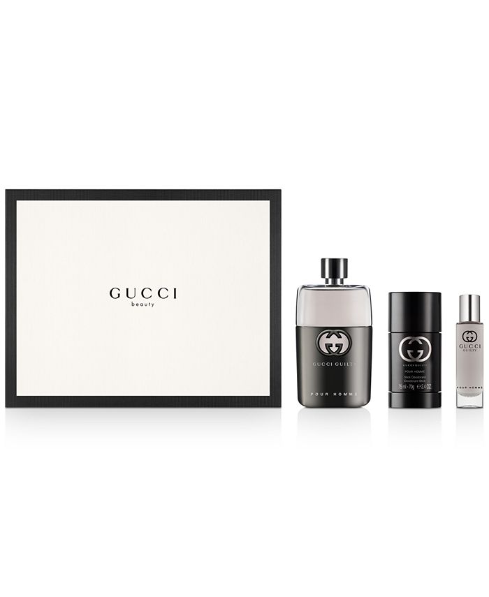 Achtervolging Stiptheid knijpen Gucci Men's 3-Pc. Guilty Pour Homme Gift Set & Reviews - Perfume - Beauty -  Macy's