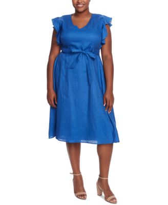 cece flutter sleeve dress