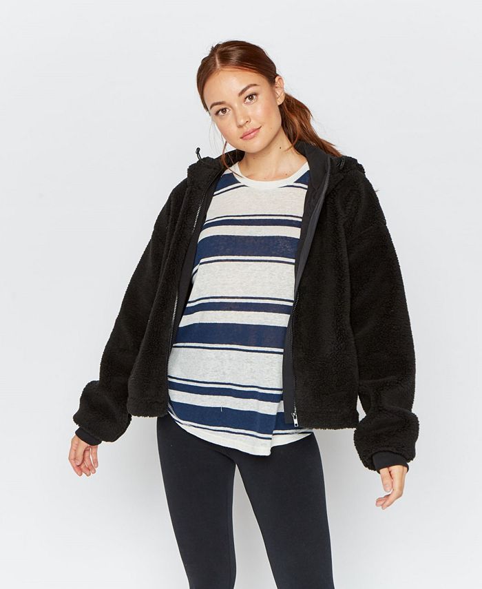 Thread and Supply Thread Supply Hooded Sherpa Zip Up Jacket Macy s