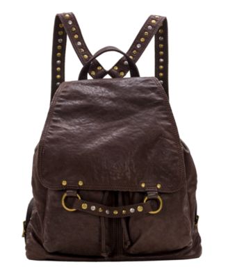 macys leather backpack