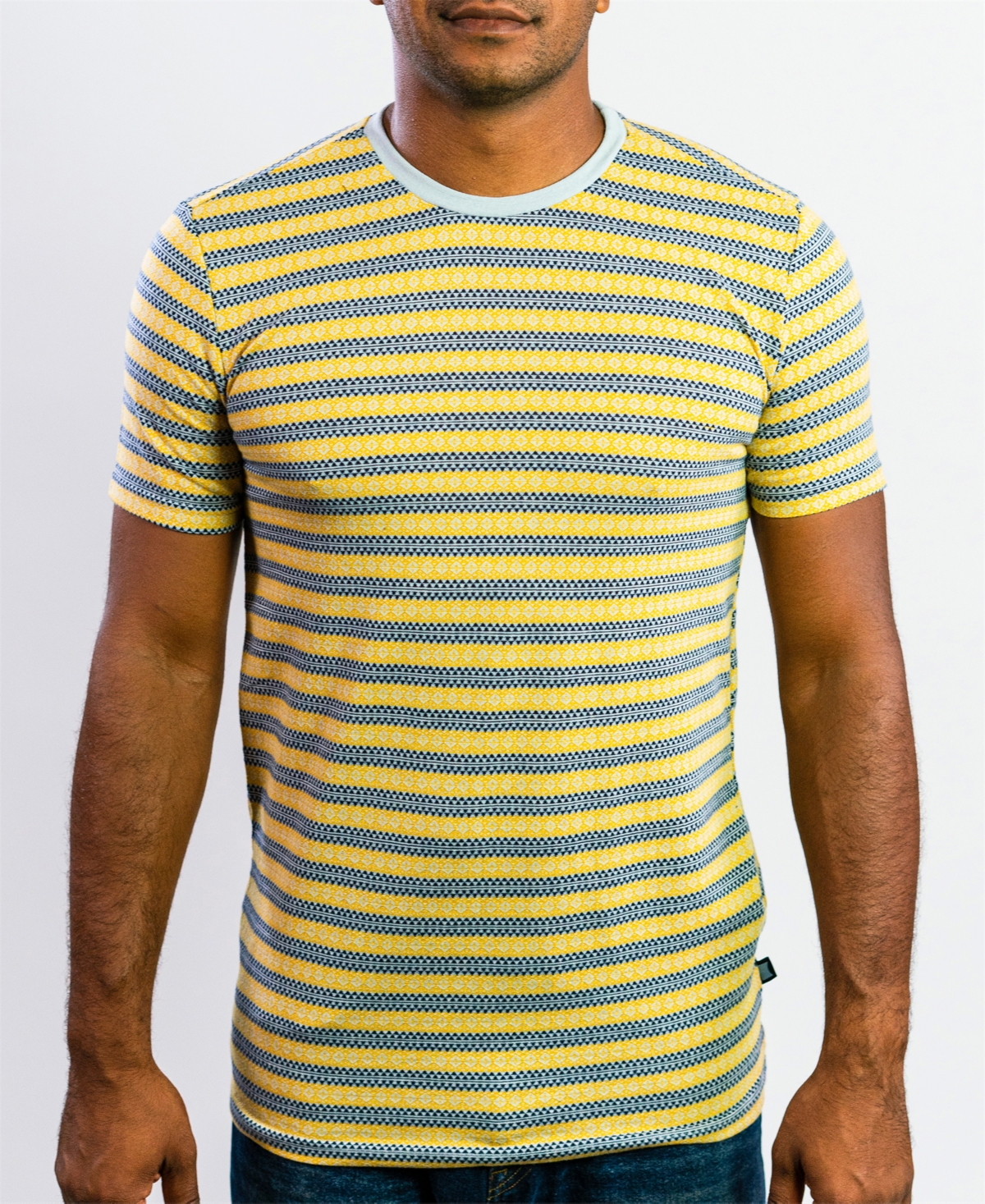 Men's Casual Comfort Soft Crewneck T-Shirt - Mustard