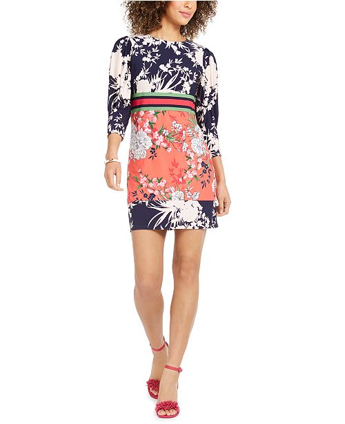 Vince Camuto Floral Jersey Dress Reviews Dresses Women