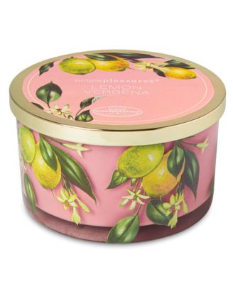 Tri-Coastal Design - Lemon Verbena Scented Glass Jar Candle
