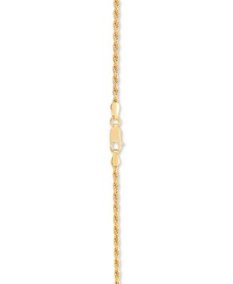 Rope 18" Chain Necklace in 18k Gold-Plated Sterling Silver