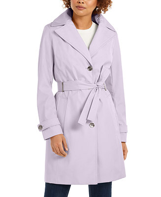 Calvin Klein Belted Water-Resistant Trench Coat, Created for Macys ...