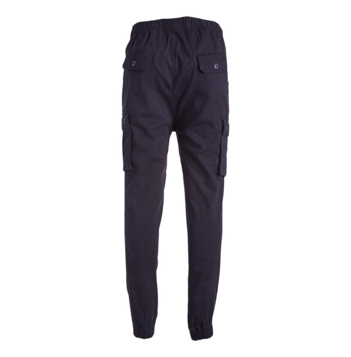 Galaxy by Harvic Men's Cotton Stretch Twill Cargo Joggers
