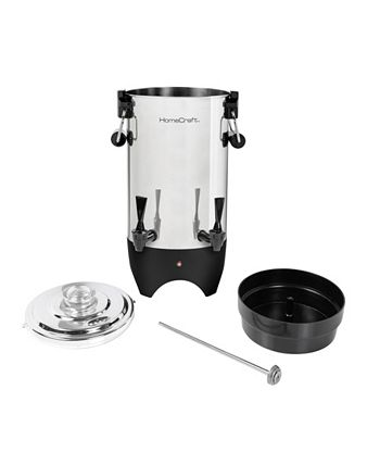 HomeCraft - CUDS45SS Quick-Brewing 1000-Watt Automatic 45-Cup Coffee Urn, Stainless Steel