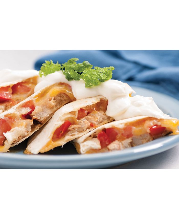 Nostalgia EQM10 Deluxe 10Inch 6Wedge Electric Quesadilla Maker with