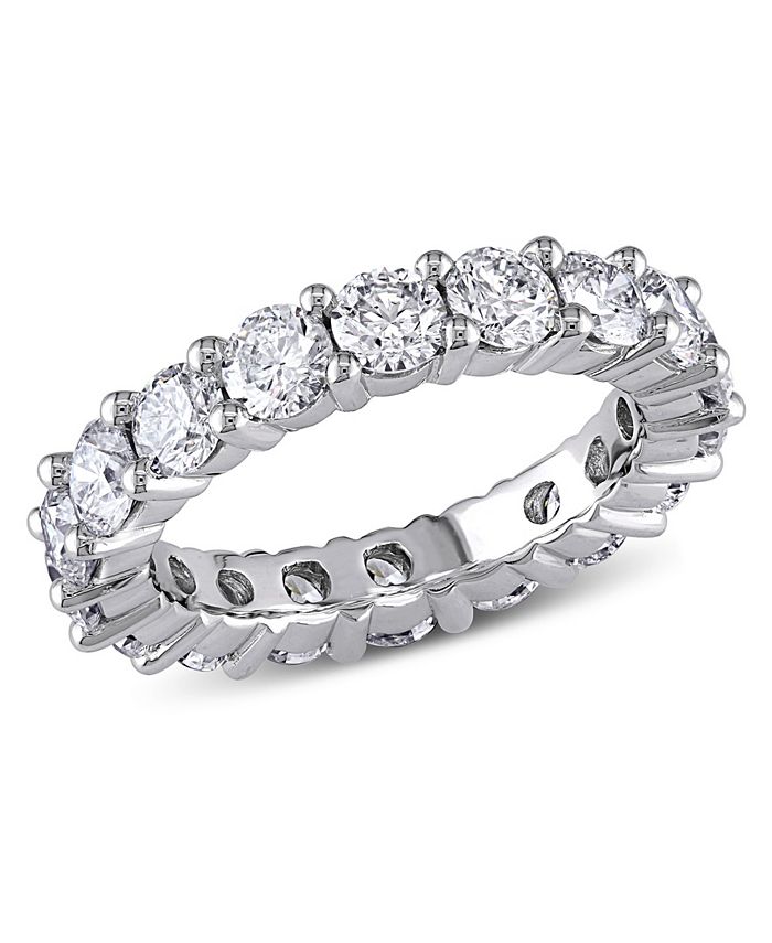 Macy's Certified Diamond (3 ct. t.w.) Eternity Band in 14k White Gold