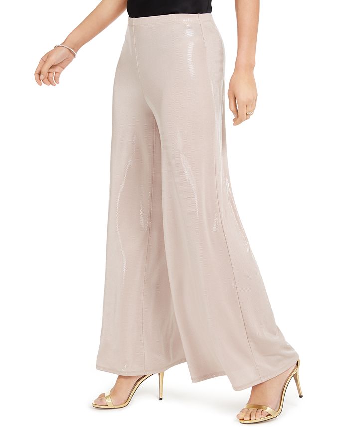 metallic palazzo pants