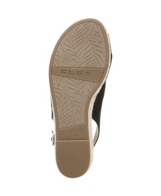 Women's Socialite Peep Toe Slingback Espadrille Wedge Sandals