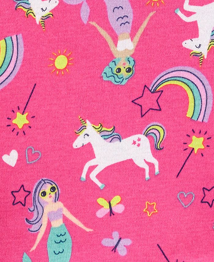 Carter's Toddler Girls 4-Pc. Mermaid Cotton Pajamas Set - Macy's