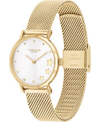 COACH - Women's Perry Gold-Tone Stainless Steel Bracelet Watch 28mm