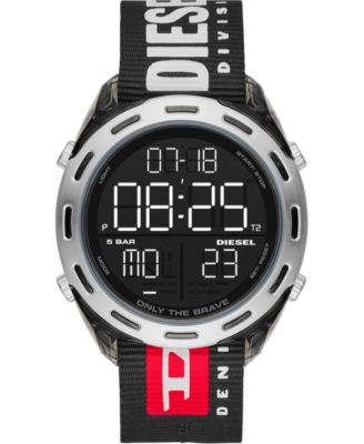 Digital Crusher Black Nylon Strap 