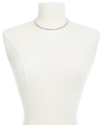 INC International Concepts - Silver-Tone crystal Collar Necklace
