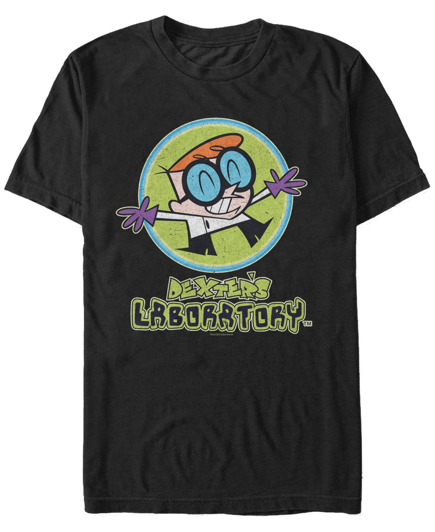 Мужская рубашка Fifth Sun Dexter's Laboratory Happy Scientist Short Sleeve T, цвет: Чёрный — фото 1