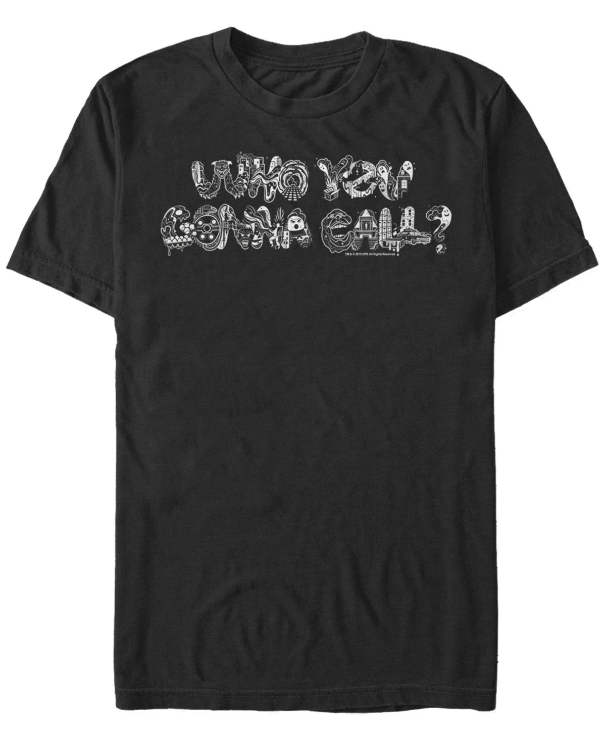 Fifth Sun Men's Who You Gonna Call Text Short Sleeve T- shirt