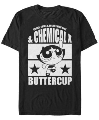 Men's Powerpuff Girls Buttercup Chemical X Short Sleeve T- shirt