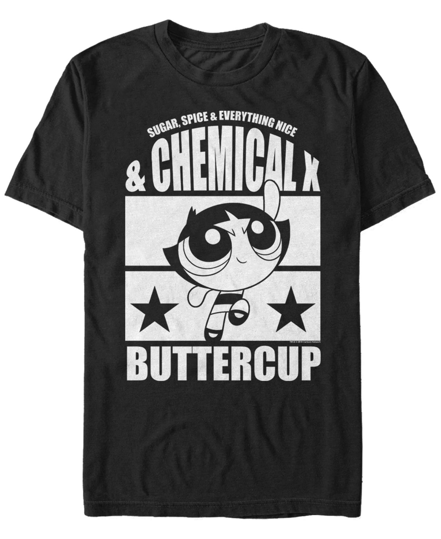 Men's Powerpuff Girls Buttercup Chemical X Short Sleeve T- shirt